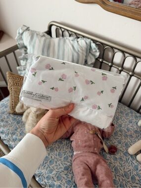 Mini Minky Couture Floral Baby blanket
